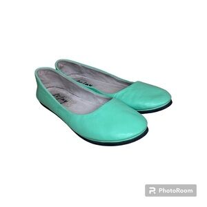FSNY mint green ballerina flats womens 6 French Sole